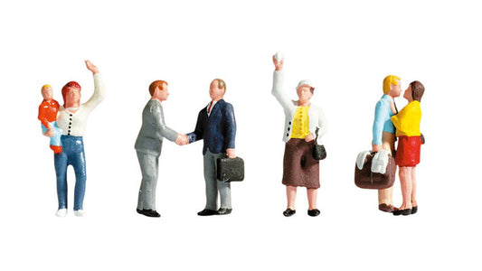 Noch 36245 N Scale People Saying Goodbye Set, 6 Figures