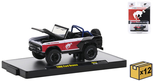 M2Machines 31500-HS21-CASE 1/64 Scale 1966 Ford Bronco 4X4