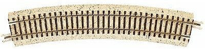 Atlas Model Railroad 2412 N Scale N Code 65 True-Track(R) -- 12-1/2" Radius Curve pkg(8)