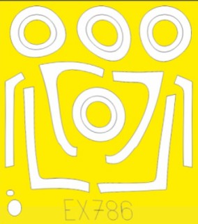 Eduard EX786 1/48 Mask Aircraft- F/A18E for MGK