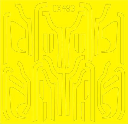 Eduard CX483 1/72 Mask Aircraft- B17G Anti-Glare Panels for ARX