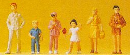 Preiser 14126 HO Scale Pedestrians Children pkg(6)