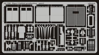 Eduard 35798 1/35 Tiger I Initial Production Photo Etched Set for