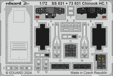 Eduard SS831 1/72 Chinook HC.1 Zoom Set for AIRFIX