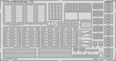 Eduard 72740 1/72 B-24H Bomb Bay Photo Etch for AIRFIX