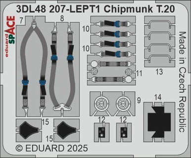 Eduard 3DL48207 1/48 Chipmunk T.20 SPACE SPACE for AIRFIX