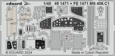 Eduard FE1471 1/48 MS 406.C1 Zoom Set for DORA WINGS for DORA WINGS