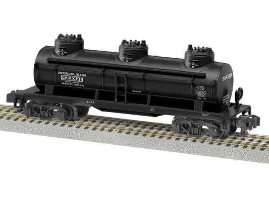 Lionel 6-2219180 S Gauge SHPX 3-Dome Tankcar #104
