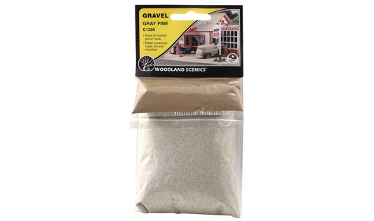 Woodland Scenics C1286 All Scale Gravel Gray Fine
