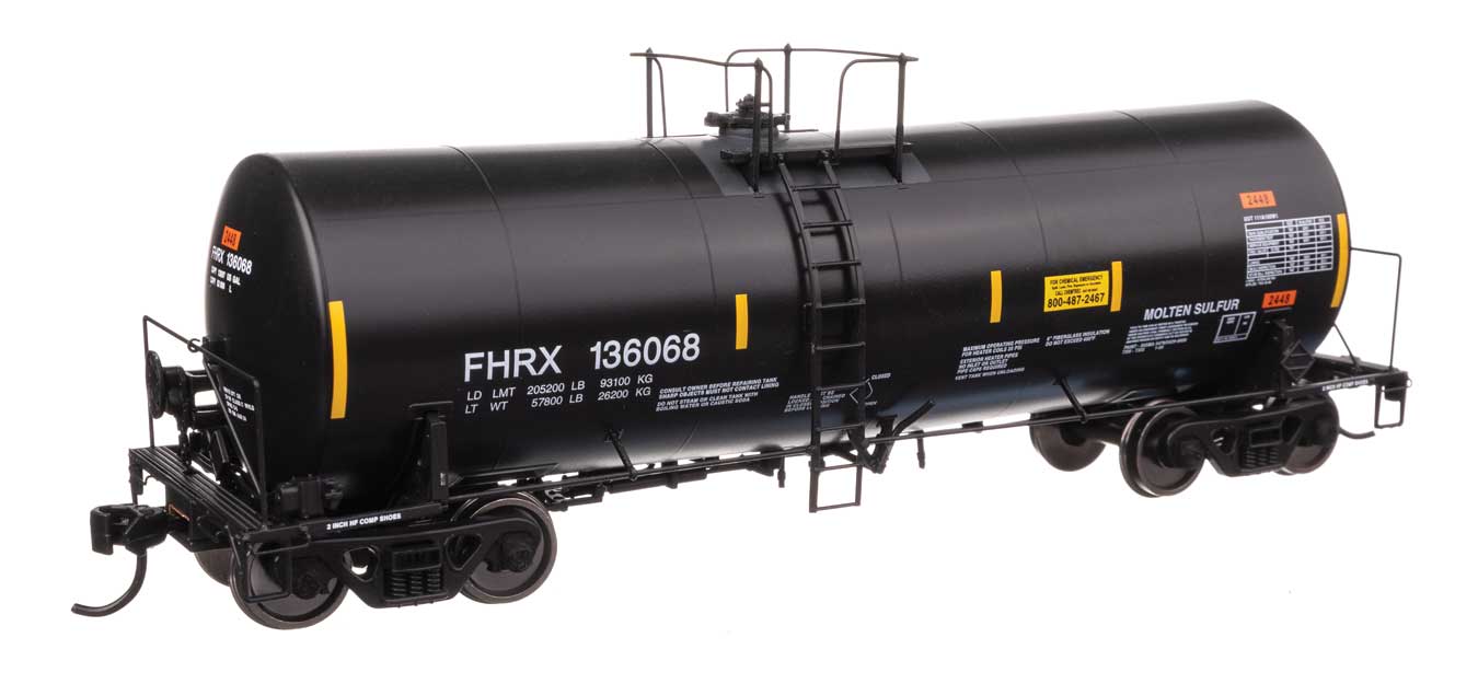 Walthers Proto 100056 HO Scale 40' Trinity 14,000-Gallon Molten Sulfur Tank Car