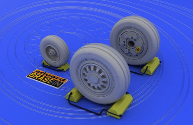 Eduard 648011 1/48 F-16 Late Wheels for KIN (PE & Resin)