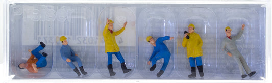 Preiser 10037 HO Scale Crane Operators Figure Set (6)