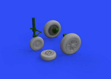 Eduard 648524 1/48 F-104 Wheels Late for KIN (Mask & Resin)