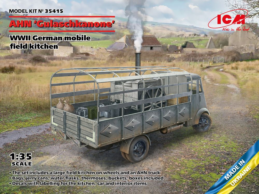 ICM Models 35415 1/35 WWII German LKW AHN Mobile Field Kitchen Truck