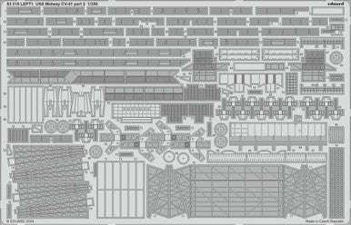 Eduard 53315 1/350 USS Midway CV-41 Part 2 Photo Etch Set for