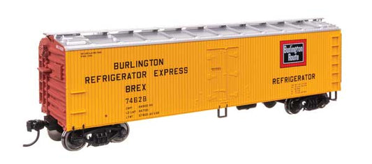 Walthers Mainline 910-41308 HO Scale 40' Wood Reefer RTR CB&Q #74628