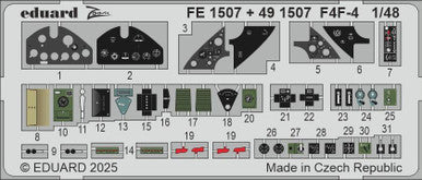 Eduard FE1507 1/48 Zoom Set for ACADEMY Kit Zoom Photo Etch Set