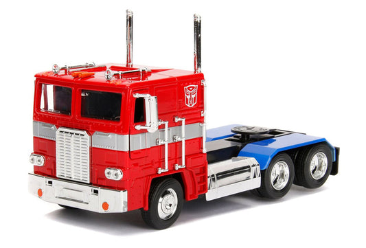 Jada Toys 99524 1/24 Scale G1 Optimus Prime - Autobot Coe Semi-Truck