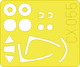Eduard CX055 1/72 Paint Mask for ACADEMY Tempest Mk.V Canopy Mask Set