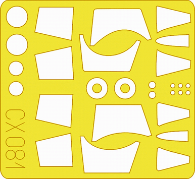 Eduard CX081 1/72 Paint Mask for HASEGAWA F-104 Canopy Mask Set
