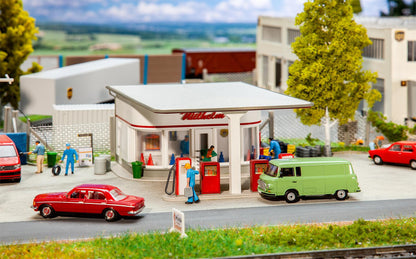 Faller 130590 HO Scale 1950s Gas Station Model Kit