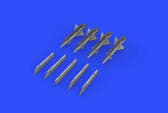 Eduard 672192 1/72 Aircraft- MiG21 RS2US Missiles w/Pylons for EDU (Decals & Res