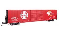Walthers Mainline 910-3401 HO 60' P-S Dbl Door Boxcar Santa Fe #600136