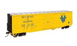 Walthers Mainline 910-46708 HO 50' Waffle Side Boxcar D&H #24041