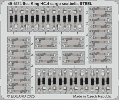 Eduard 491524 1/48 Sea King HC.4 Cargo Seatbelts STEEL Photo Etched