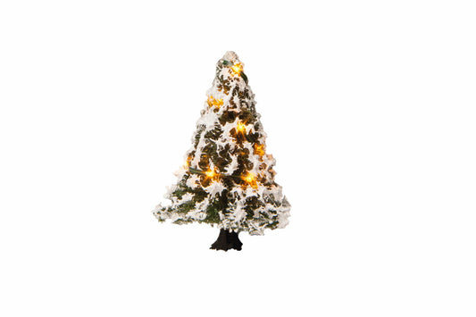 Noch 22110 All Scale Snow-Covered Christmas Tree, 10 LEDs, 5 cm