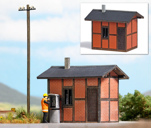 Busch 1621 HO Scale Switchman's Hut Laser-Cut Wood Kit
