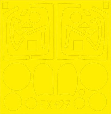 Eduard EX427 1/48 Mask A-6A for Hobby Boss Canopy Mask Set