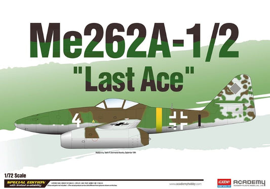 Academy 12542 1/72 Me262A1/2 Last Ace Fighter/Bomber (Special Edition)