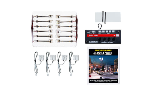 Woodland Scenics JP5913 N Scale Double Lamp Post Value Pack