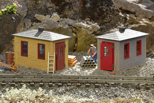 Piko 62718 G Scale Railroad Tool Shed 2-Pack, Built-Up