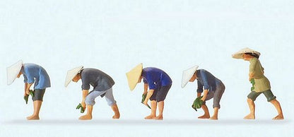 Preiser 10574 HO Scale Working People At The Rice Field #2