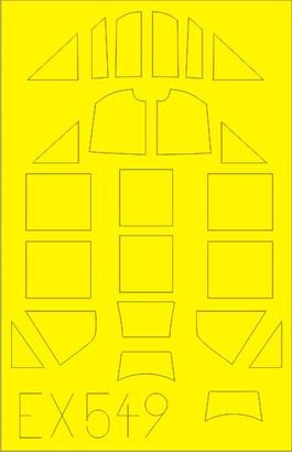 Eduard EX549 1/48 Mask Aircraft- Bf109F2 for EDU