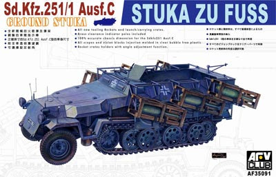 AFV Club 35091 1/35 German SdKfz 251/1 Ausf C Stuka Zu Fuss Heavy Rocket Carrier