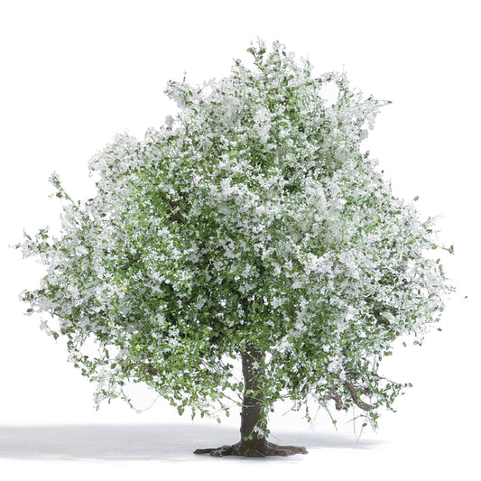 Busch 3651 HO Scale Blossoming Apple Tree, Handmade