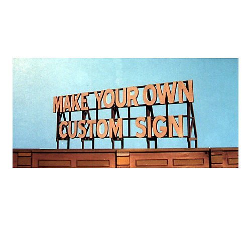 Blair Line 1550 Laser-Cut Wood Billboard - Small Z, N & HO -- Do-It-Yourself