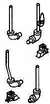 Details West 242 HO Scale Air Tank Details -- Pipes & Moisture Ejectors Set