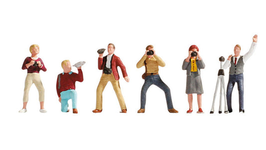 Noch 36571 N Scale Photographers Figure Set, pkg(6)