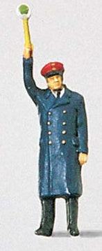 Preiser 28002 HO Scale Individual Figure - Railway Personel Platform