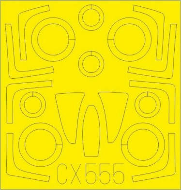 Eduard CX555 1/72 Mask F-14D for LNR Canopy Mask Set