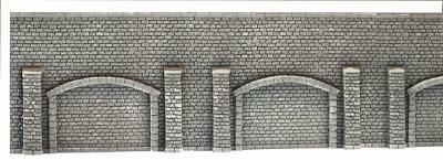 Noch 58059 HO Scale Profi-Plus Scenic Components -- Arcade Wall, Extra Long