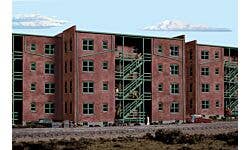 Walthers Cornerstone 933-3177 HO Parkview Terrace Background Kit