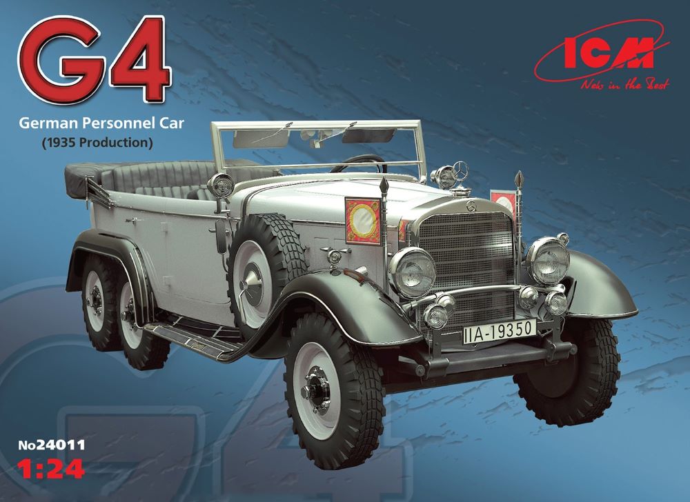 ICM Models 24011 1/24 WWII German G4 1935 Production Personnel Car