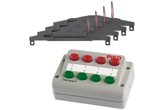 Piko 55392 HO Scale 4 Switch Machines with Control Box