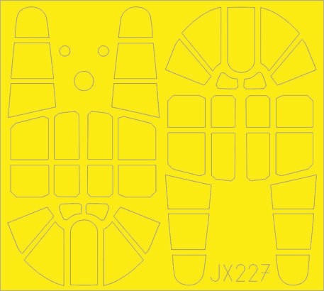 Eduard JX227 1/32 Mask Aircraft- P40F TFace for TSM