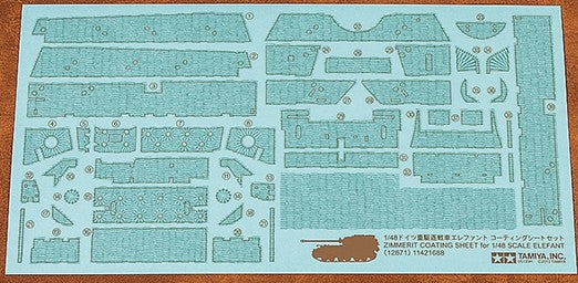 Tamiya 12671 1/48 Elefant Zimmerit Coating Sheet